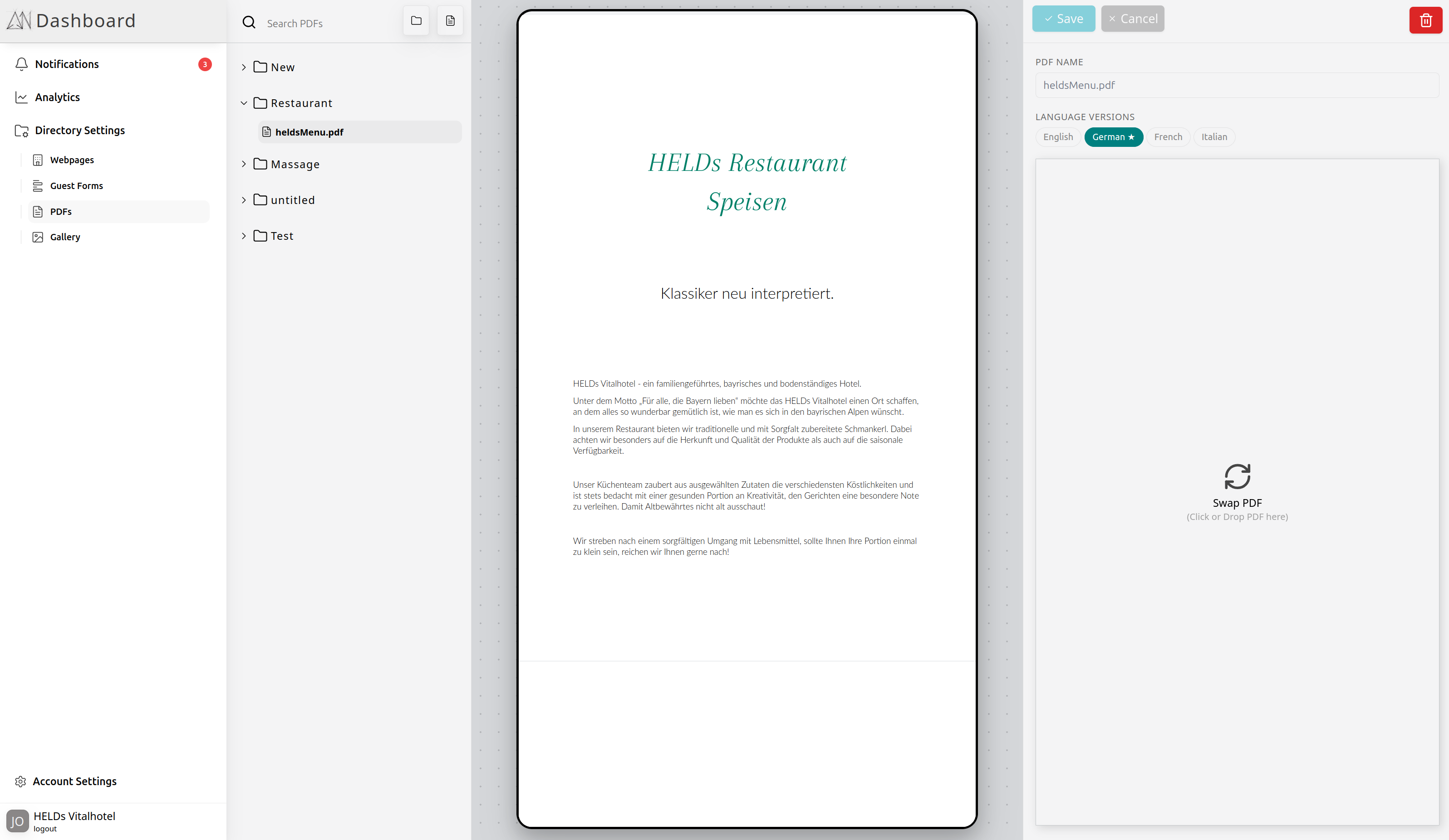 Anjono editor — managing PDF documents